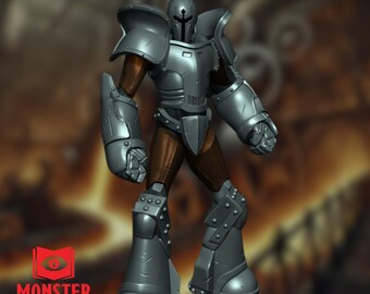 Steel Titan Mini | Large Iron Golem Construct Monster for Tabletop Encounters | By Monster Atlas