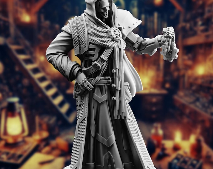 Warforged Forge Domain Cleric Mini | Clockwork Soul Sorcerer Miniature | By DM Stash
