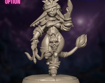 Tribal Goblin Mini with NSFW Option | Voodoo Sorceress | Jungle Witch Mini | By Gaz Mini's