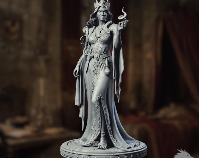 Sorcerer Queen Mini | Evil Princess Wizard Miniature | By Primal Collectibles