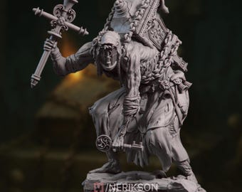 Cursed Penitent Miniature | Shackled Undead Horror Mini for TTRPGs | By Nerikson