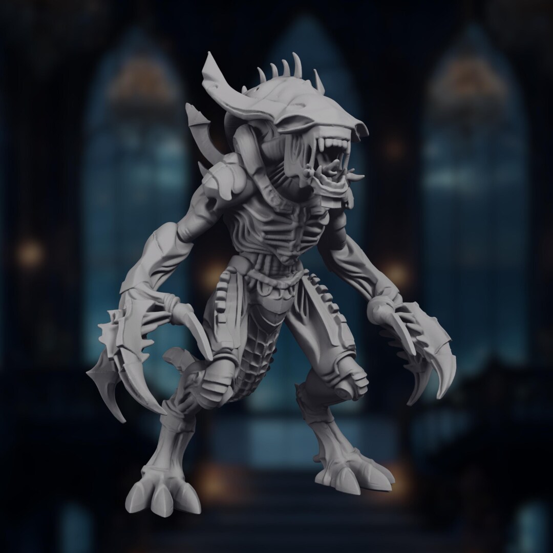 Alien Predator Mini | Large Horror Monster Miniature | Space Horror ...