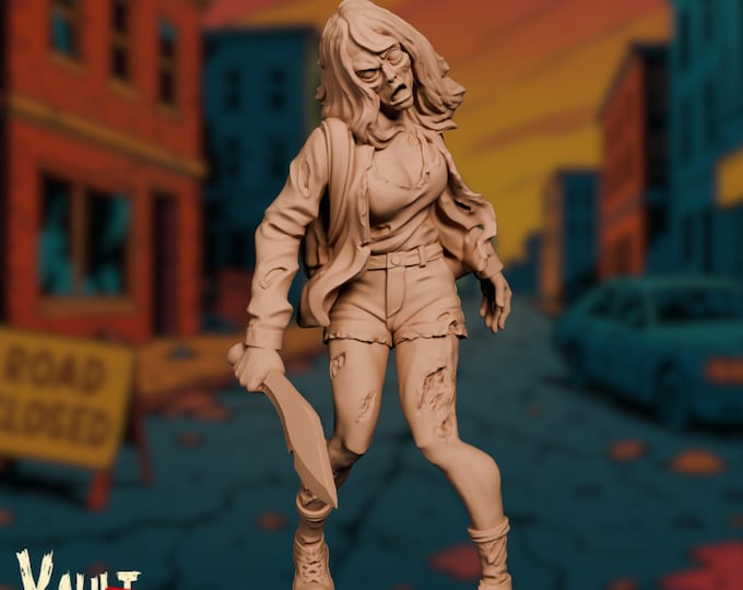 Freshly Turned Zombie Miniature: Urban Horror Figurine - VaultZ