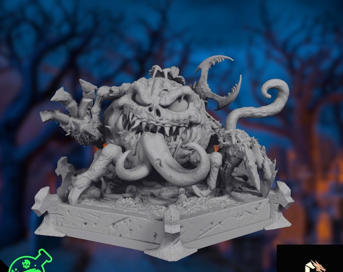 Pumpkin Monster Mini | Halloween Encounter Miniature | Jack-O'-Lantern One-Shot | By TPK Labs