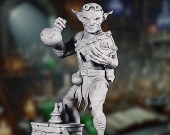 Goblin Alchemist Miniature: Potion Master NPC for Tabletop RPG, Fantasy Wargaming | By DM Stash