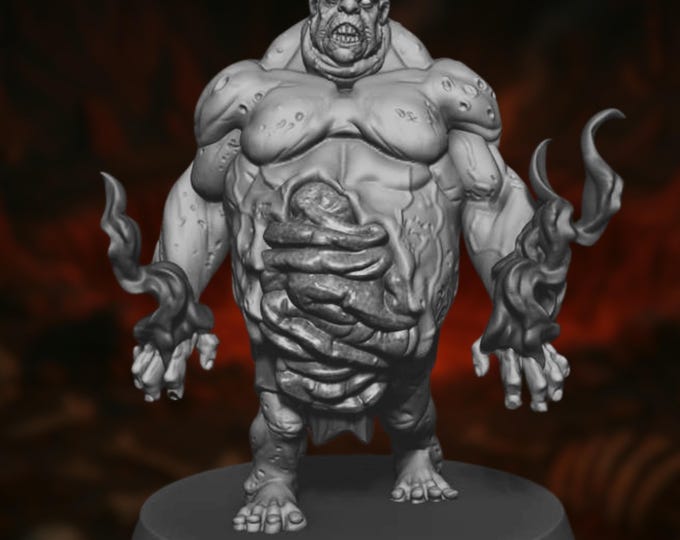 Bloated Flesh Golem Mini | Nupperibo Mini | Flab Giant Miniature | By Monster Atlas