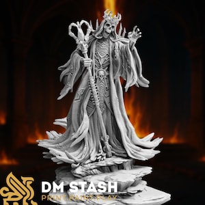 Lich Miniature - Undead Wizard, Necromancer or Boss Monster | DM Stash