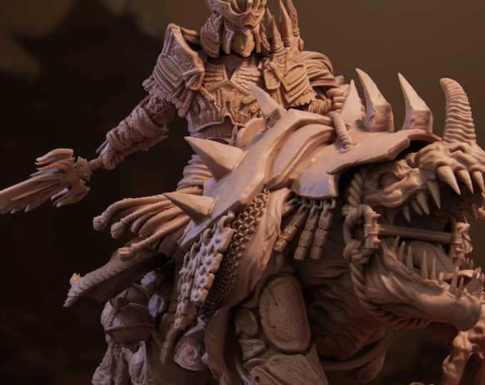 Apocalyptic Rider War Resin Kit | Four Horsemen Mounted Figure | 130mm Scale Collector Statue | By Nerikson