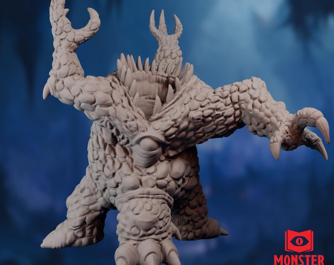 Xorn Mini | Elemental Earth Monster Miniature | Treasure-Eating Dungeon NPC | By Monster Atlas