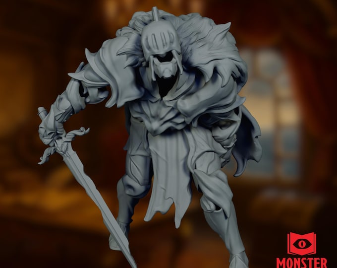 Animated Armor Mini | Haunted Suit of Armor NPC | Ghostly Sentinel Monster for Castle Encounters | By Monster Atlas