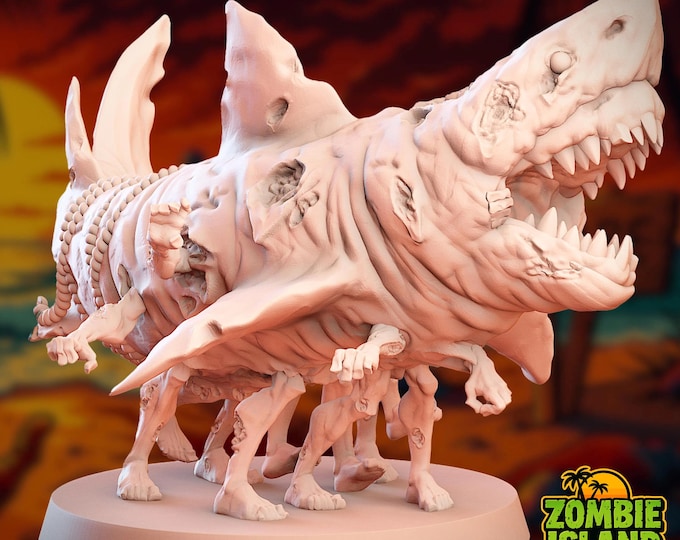 Zombie Shark Mini | Walking Dead Sea Monster for Apocalypse Games | By Vaultz
