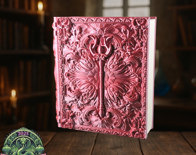 Arcane Tome Storage Case | Decorative Grimoire Dice Box | RPG Accessory