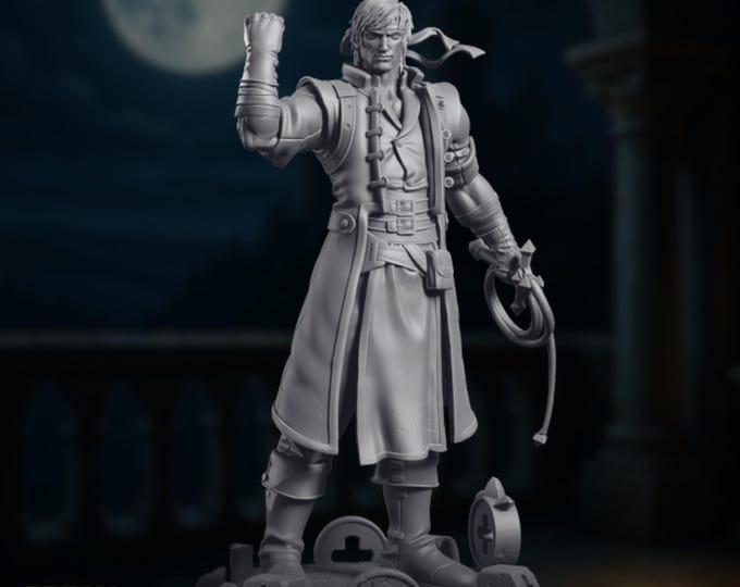 Human Cleric Mini | Undead Hunter or Whip-Wielding Paladin | Graveyard Crusader NPC by Primal Collectibles