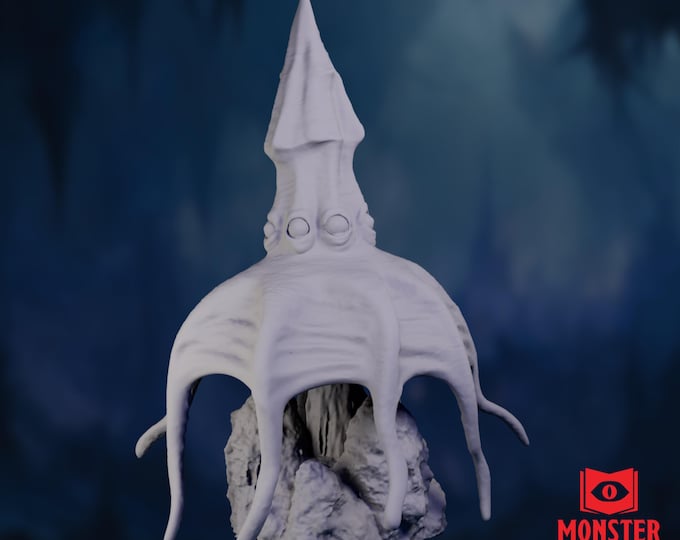 Darkmantle Monster Mini | Aberrant Cave Horror Miniature | Tentacled Ambush Creature for DMs | By Monster Atlas