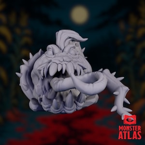 Pumpkin Mimic Mini | Halloween Horror Monster Miniature | Jack-O&#39;-Lantern One-Shot | By Monster Atlas