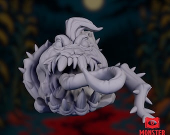 Pumpkin Mimic Mini | Halloween Horror Monster Miniature | Jack-O'-Lantern One-Shot | By Monster Atlas