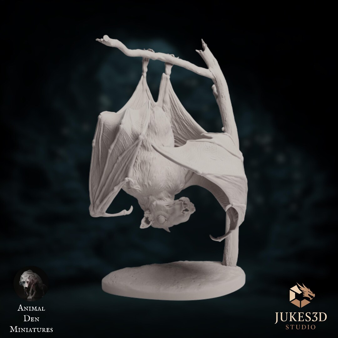 Hammer-headed Bat Miniature | Wildlife Display Sculpture | Detailed ...