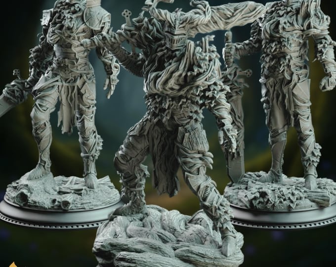 Feywild Animated Armor Mini | Enchanted Forest Guardian Constructs for Tabletop RPG | by DM Stash