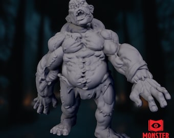 Flesh Golem Miniature | Stitched Brute Resin Model, Gothic Horror By Monster Atlas