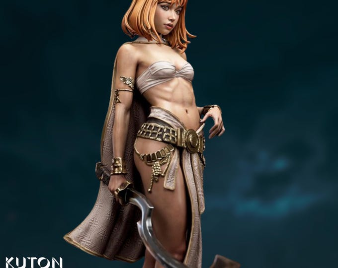 Exotic Assassin Woman Mini | Elegant and Deadly Heroine Warrior Model Kit | By Kuton Sculpts