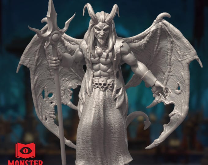 Mephistopheles Demon Mini | Infernal Archfiend Boss Monster | 28mm 32mm 40mm | By Monster Atlas