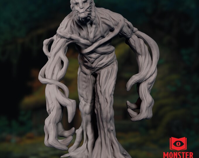 Vine Blight Monster Mini | Plant Horror NPC Miniature | Entangling Forest Ambusher for DMs | By Monster Atlas