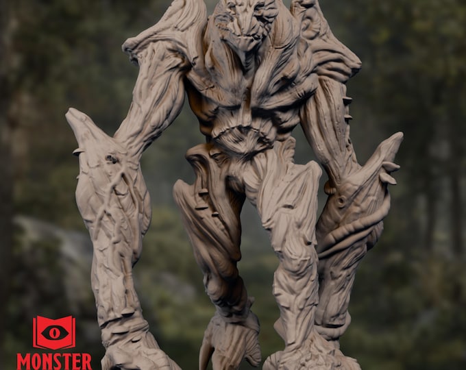 Treant Forest Guardian Mini | Elder Treefolk Miniature | Towering Woodland Protector | By Monster Atlas