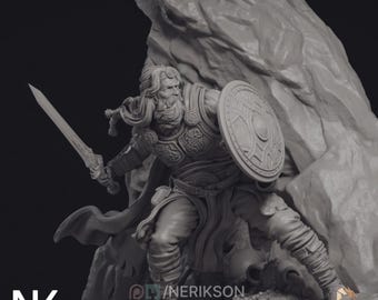 Beowulf Model Kit | Legendary Norse Hero Display Sculpture | Epic Warrior Diorama by Nerikson