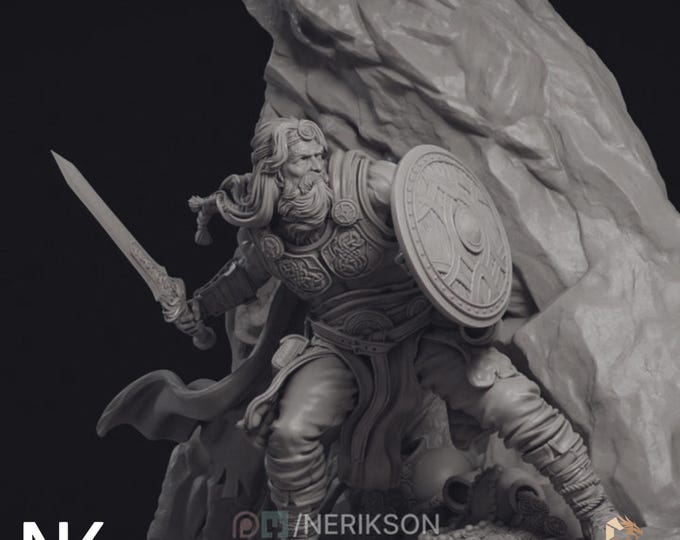 Beowulf Model Kit | Legendary Norse Hero Display Sculpture | Epic Warrior Diorama by Nerikson