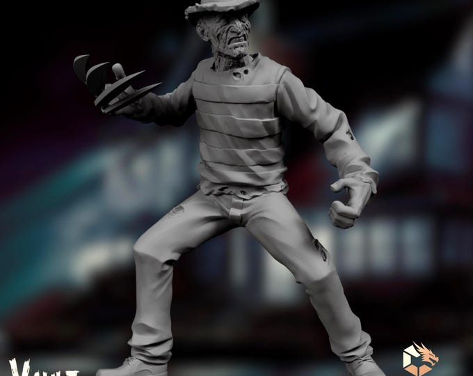 Dream Horror Mini | Nightmare Slasher Miniature | Clawed Villain NPC | By VaultZ