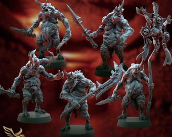 Bringers of Decay Mini Set | Corrupted Horror Miniatures | Disease Rot and Ruin Minis | By Tales Keeper