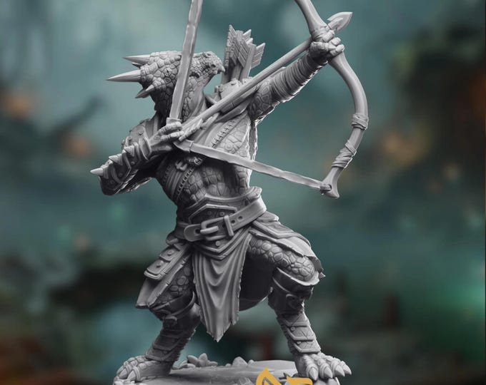 Kobold Ranger  Mini | Small Kobold Archer  Miniature | by DM Stash
