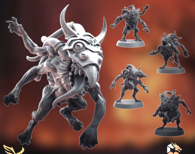 Eldritch Horror Monster Mini Set | Cosmic Lovecraftian Horrors | By Tales Keeper