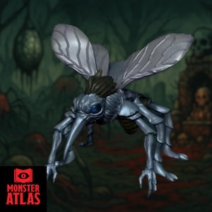Giant Mosquito Demon Monster Mini | Chasme Stirge Insect Miniature for Forest Ambush Fights | By Monster Atlas