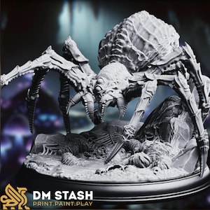 Phase Spider Mini | Huge Arachnid Monster Miniature | Insect Horror Mini | 28mm and 32mm Scales LARGE | By DM Stash