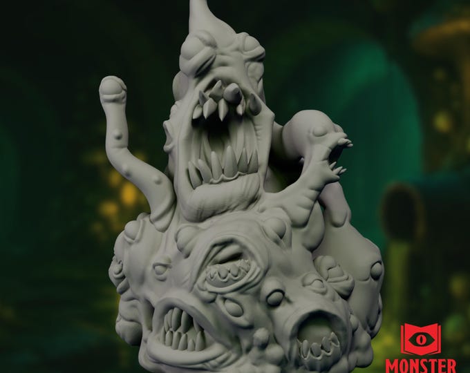 Gibbering Mouther Mini | Screaming Ooze Monster NPC | Melting Flesh Abomination NPC | By Monster Atlas