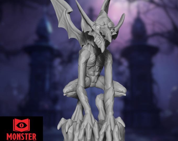 Ice or Fire Mephit Mini | Imp Familiar Miniature | by Monster Atlas