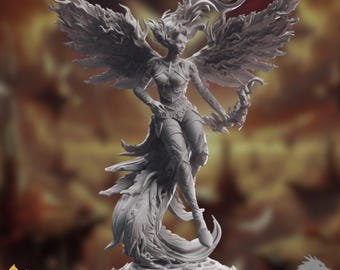 Angel Warrior Mini | Winged Paladin or Sorcerer | Celestial NPC Miniature | DM Stash