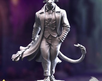 Minotaur Crime Lord Mini | Mastermind Boss Villain | Underworld Ruler | By DM Stash