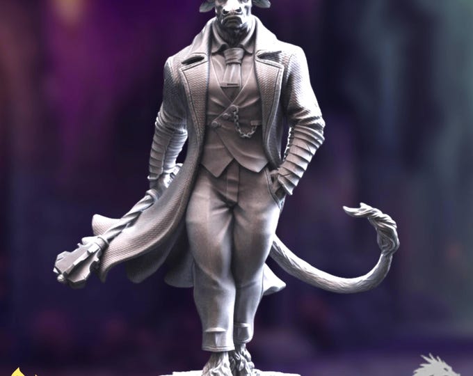 Minotaur Crime Lord Mini | Mastermind Boss Villain | Underworld Ruler | By DM Stash