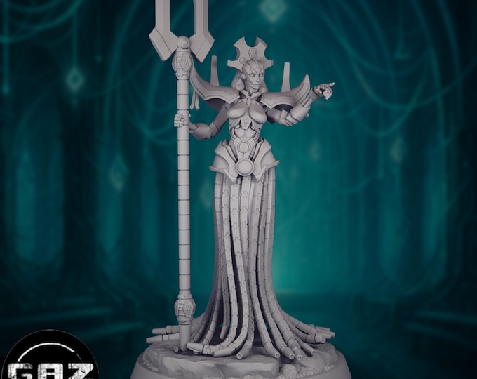 Warforged Forge Domain Cleric Mini | Clockwork Soul Sorcerer Miniature | By Gaz Minis