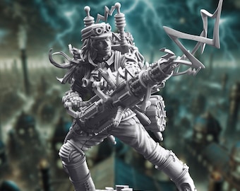 Mad Scientist Mini | Steampunk Artificer Miniature | Crazed NPC Mini | by DM Stash