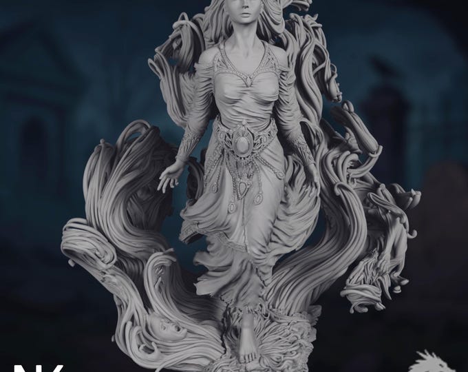 Torment Resin Diorama | Tragic Fantasy Goddess Statue | High Detail Display Model | By Nerikson
