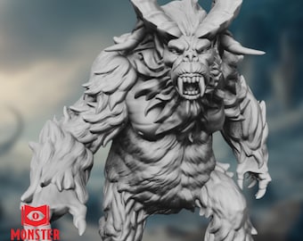 Arctic Yeti Mini | Giant Frost Ape Miniature for Chilly Tundra Adventures | By Monster Atlas