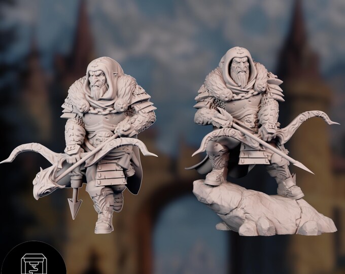 Hobgoblin Archers Set | Hobgoblin Rangers with Bow Miniature | Enemy Fighter NPC | By Nafarrate Designs