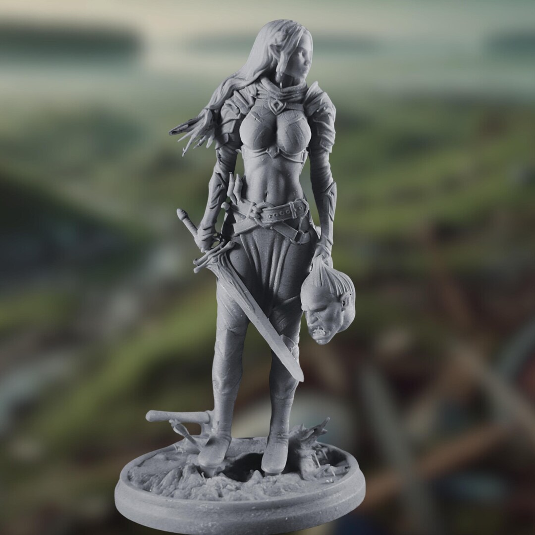 Mini Female Orcslayer Female Barbarian Mini With NSFW Option | Female Fighter ...