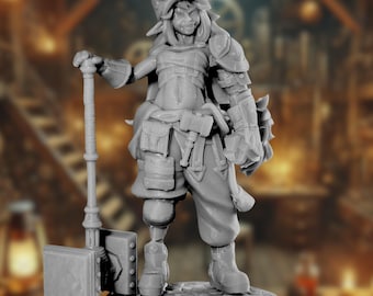 Goblin Artificer Mini / SFW/NSFW Miniatura / 32 mm, Escalas de 55 mm / Gaz Mini's