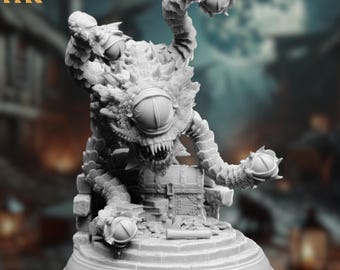 Observer Watcher Mini | Eyestalk Horror Monster Miniature for Dungeon Boss Battles | By DM Stash