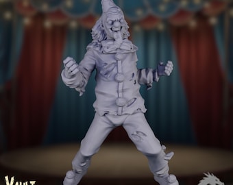 The Crooked Clown | Zombie Circus | Undead Performer Miniature | By VaultZ