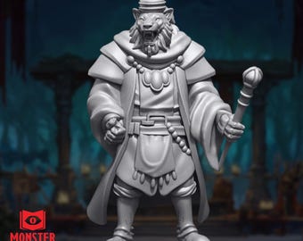 Rakshasa Mini | Tiger Demon Sorcerer Miniature | Villainous NPC Boss | By Monster Atlas